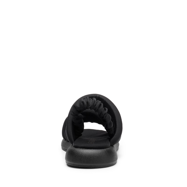 [Wonder Cloud] Artemis Strappy Cross Strap Flat Sandals - BLACK - 4