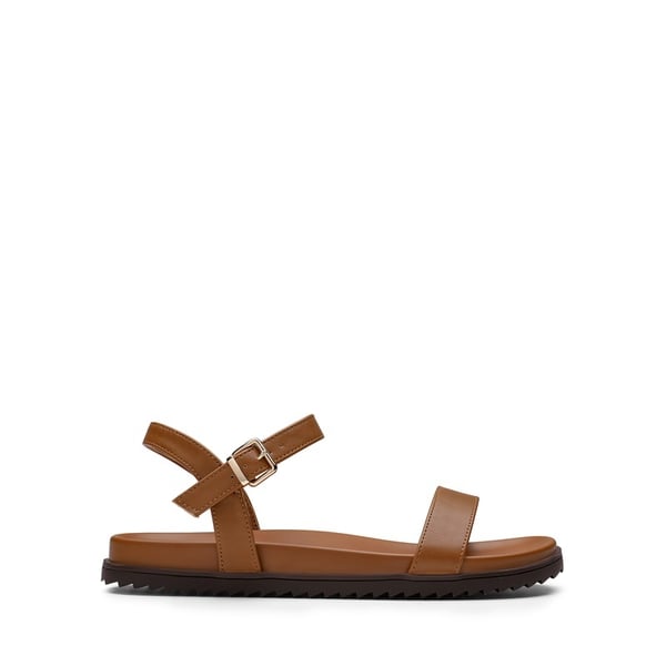  Comfort Arch Support Flat Sandals - BROWN - 2