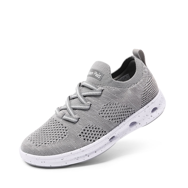 Knit Lightweight Slip-on Sneakers - GREY -  0
