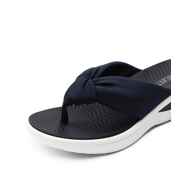 Soft Thong Knotted Flip Flops - NAVY - 4