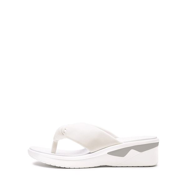Soft Thong Knotted Flip Flops - WHITE - 2