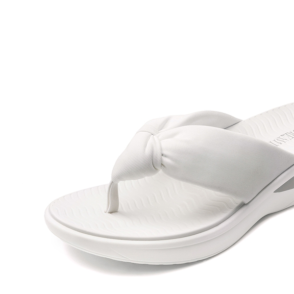 Soft Thong Knotted Flip Flops - WHITE - 4