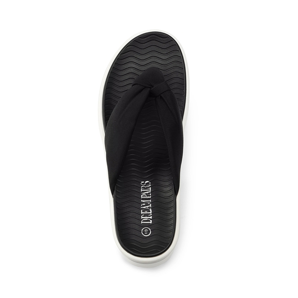 Soft Thong Knotted Flip Flops - BLACK - 3