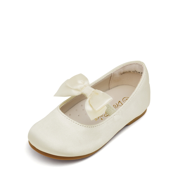 Girls Bow Ballerina Flats - IVORY -  0