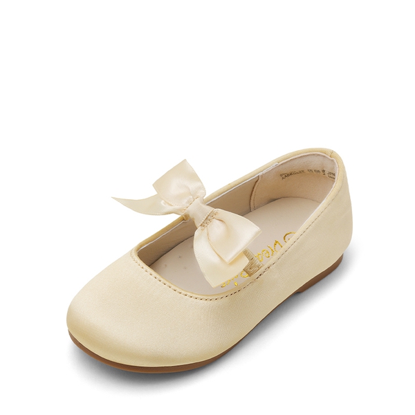 Girls Bow Ballerina Flats - GOLD -  0