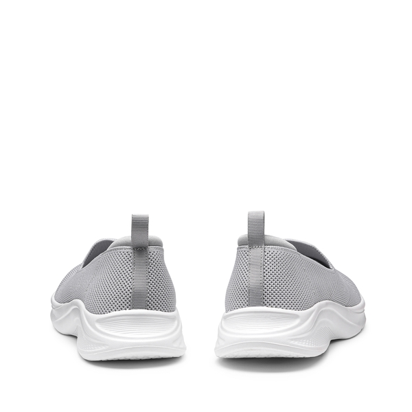 Lightweight Knit Slip on Walking Sneakers - LIGHT GREY - 3