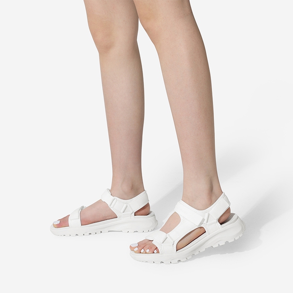 Hook and Loop Straps Walking Water Sandals - WHITE - 1