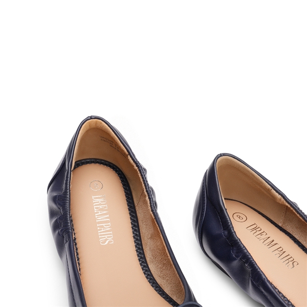 Bowknot Soft Foldable Ballet Flats - NAVY - 3