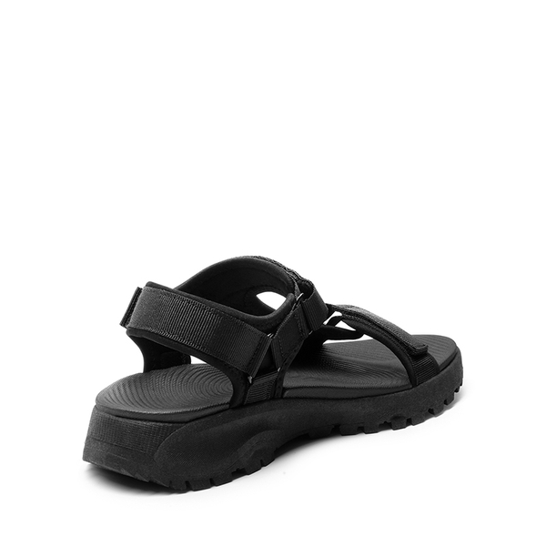 Hook and Loop Straps Walking Water Sandals - ALL BLACK - 4