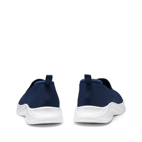Lightweight Knit Slip on Walking Sneakers - NAVY - 3