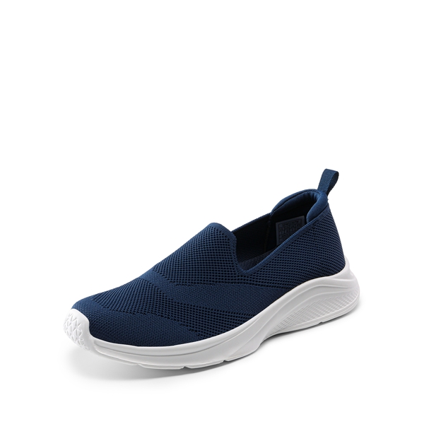 Lightweight Knit Slip on Walking Sneakers - NAVY -  0