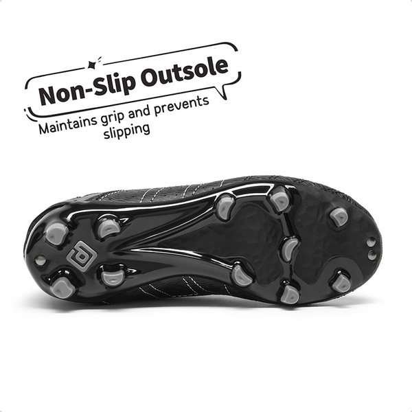 Boys & Girls Comfortable Soccer Cleats - BLACK GREY - 1