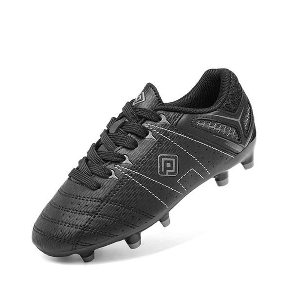 Boys & Girls Comfortable Soccer Cleats - BLACK GREY -  0