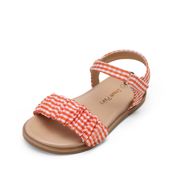 Girls Open-toe Princess Flat Sandals - ORANGE -  0