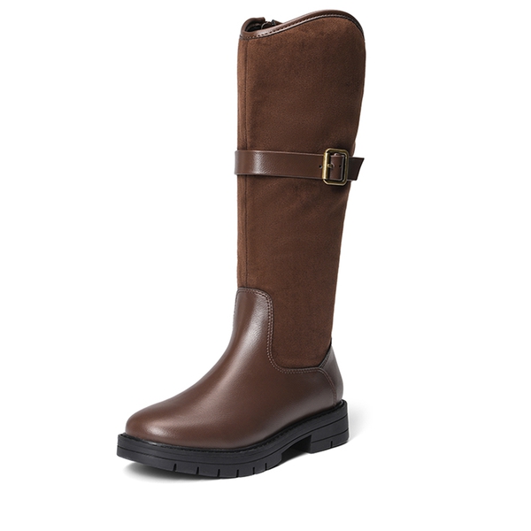 Kids Knee High Riding Boots Girls Buckle Boots Dream Pairs