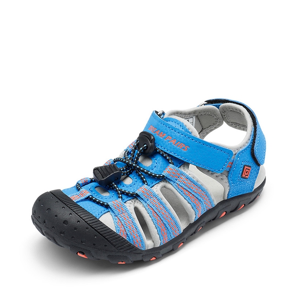 Boys Girls Cute Sports Sandals - BLUE GREY RED -  0