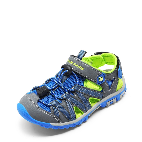 Kids Outdoor Sports Sandals - GREY GREEN BLUE -  0