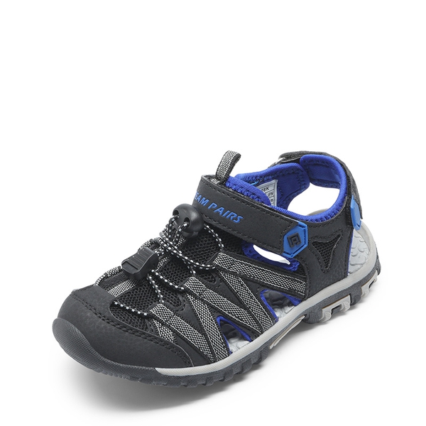 Kids Outdoor Sports Sandals - BLACK GREY BLUE -  0