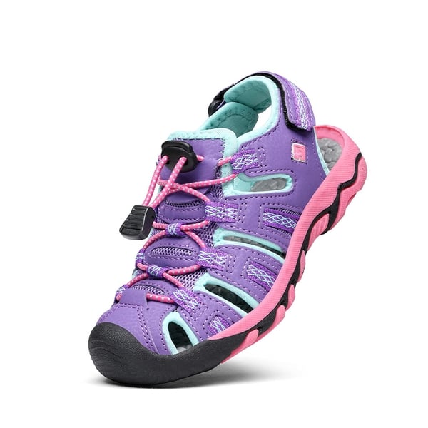 Boys Girls Quick-Dry Athletic Sandals - LAVENDER BABY BLUE FUCHSIA -  0