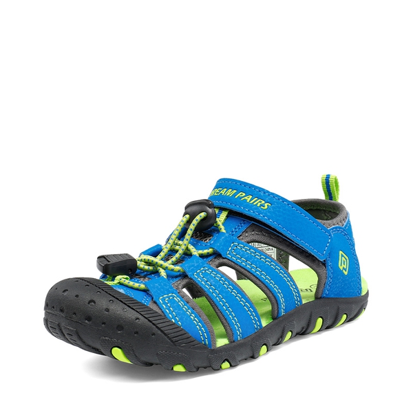 Kids Closed-Toe Athletic Sandals - ROYAL BLUE GREEN -  0