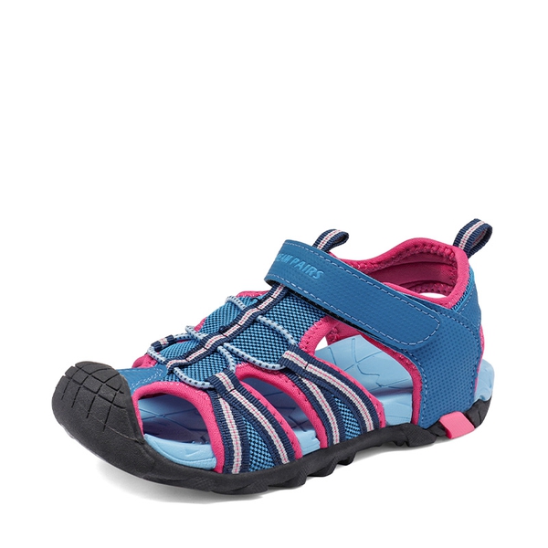 Boys Girls Outdoor Sports Sandals - NAVY FUCHSIA MINT -  0