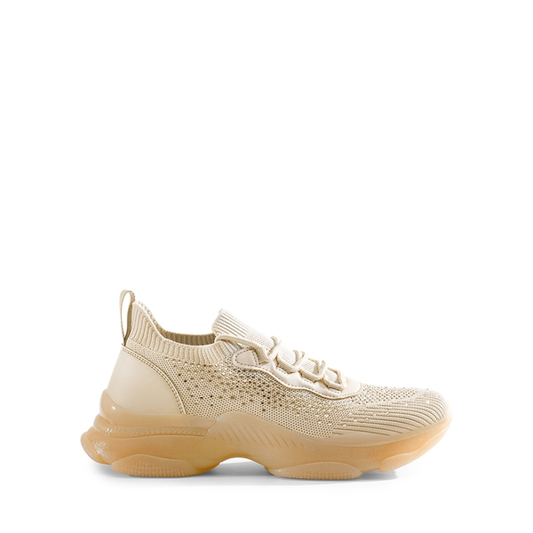Breathable Knitted Rhinestone Platform Sneakers - BLUSH MULTI - 1