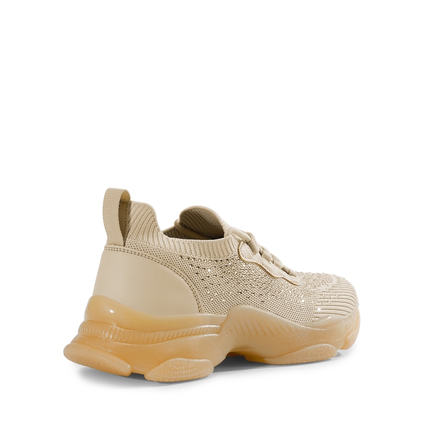 Breathable Knitted Rhinestone Platform Sneakers - BLUSH MULTI - 2