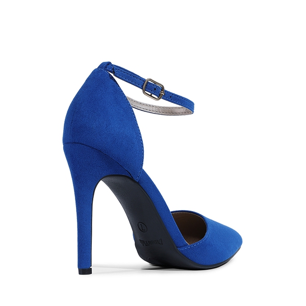 Pointed Toe Stiletto High Heel Pumps - ROYAL BLUE - 4