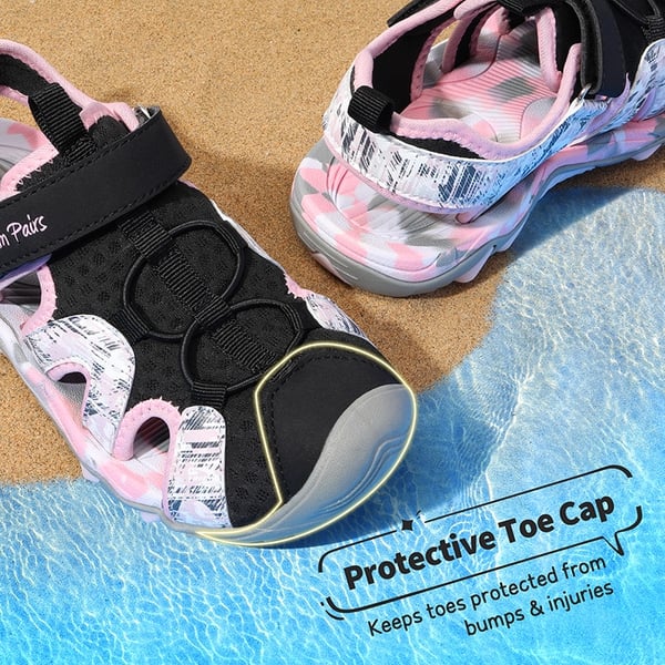 Summer Outdoor Athletic Sport Sandals - PINK BLACK - 2