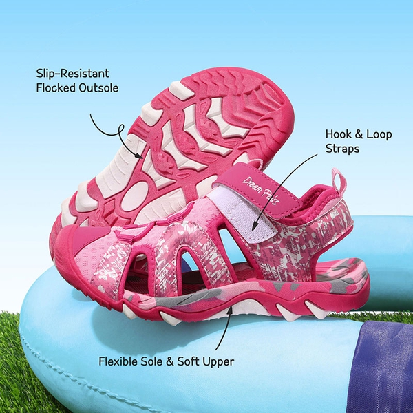 Summer Outdoor Athletic Sport Sandals - HOT PINK PINK - 4
