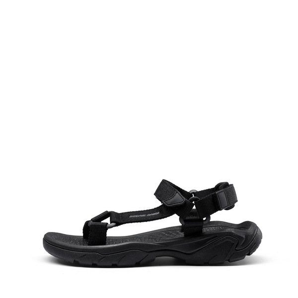 Quick Drying Summer Beach Flat Sandals - ALL BLACK - 2