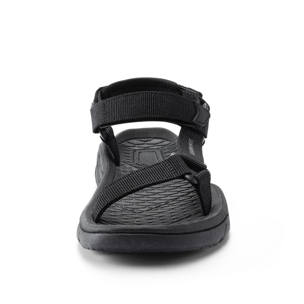 Quick Drying Summer Beach Flat Sandals - ALL BLACK - 4
