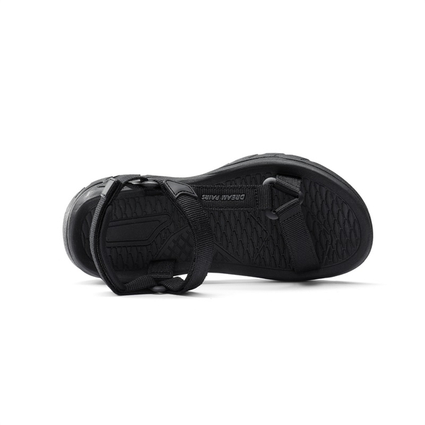 Quick Drying Summer Beach Flat Sandals - ALL BLACK - 3