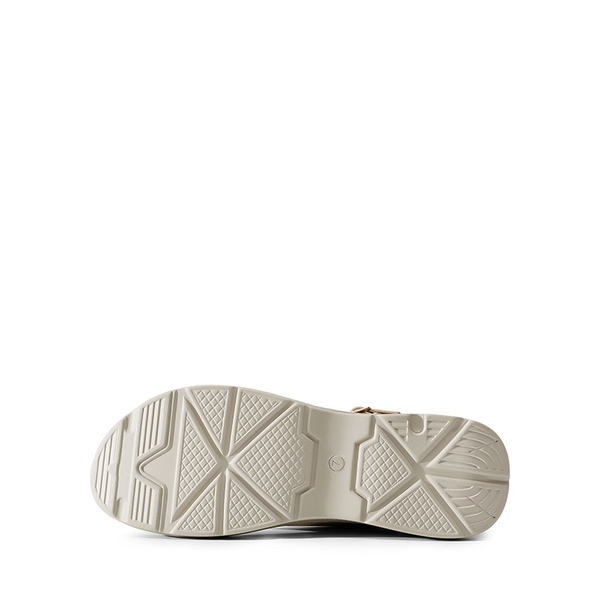 Massage Footbed T-strap Comfortable Sandals - BEIGE - 2
