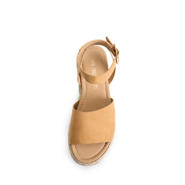 Ankle Strap Platform Espadrille Sandals - CAMAL SUEDE - 4