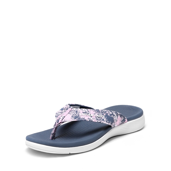 Comfortable Flip Flops With Arch Support - NAVY BLUE -  0