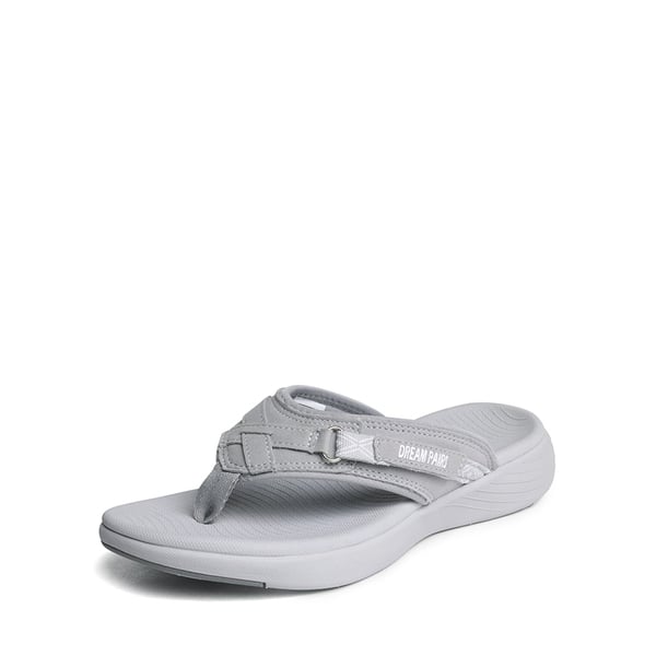 Comfort Flip Flop Sandals - GREY -  0