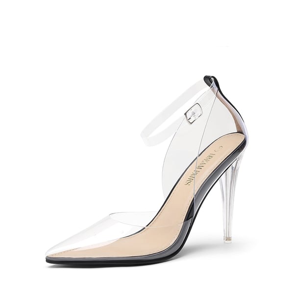 Black lucite heels new arrivals