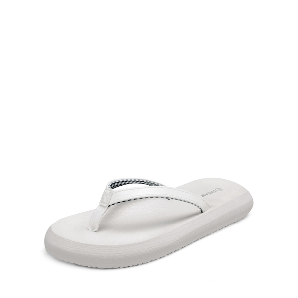 Arch Support Flip Flops - WHITE -  0