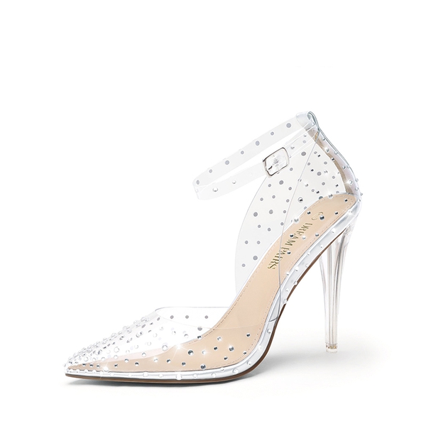 Cyou clear pointy toe pump shop