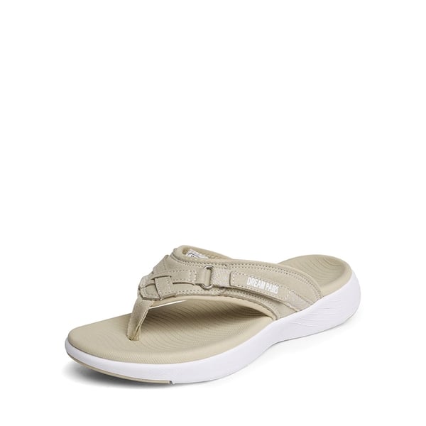 Comfort Flip Flop Sandals - BEIGE -  0