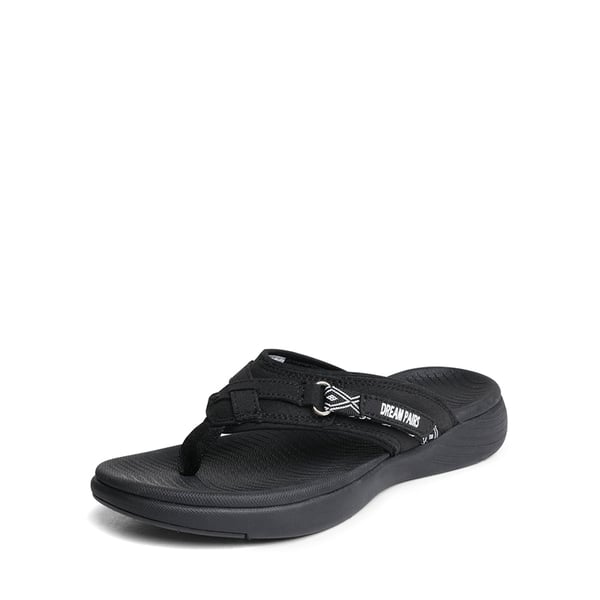 Comfort Flip Flop Sandals - BLACK -  0
