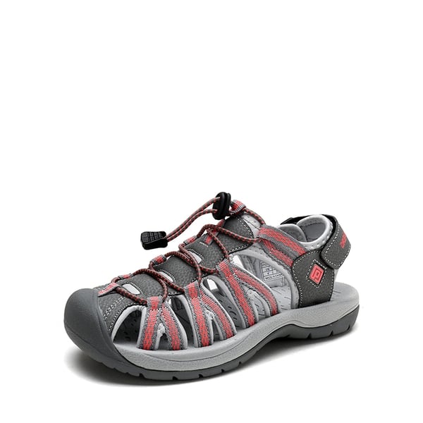Quick Drying Closed-Toe Outdoor Women’s Athletic Sandals - GREY CORAL -  0