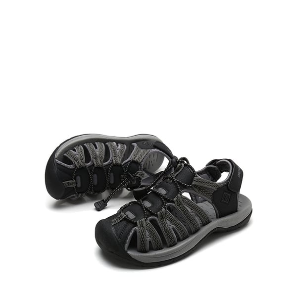 Quick Drying Closed-Toe Outdoor Women’s Athletic Sandals - BLACK DARK GREY - 5