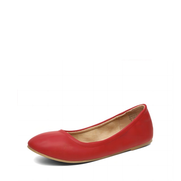 Classic Ballet Flats Shoes - RED -  0