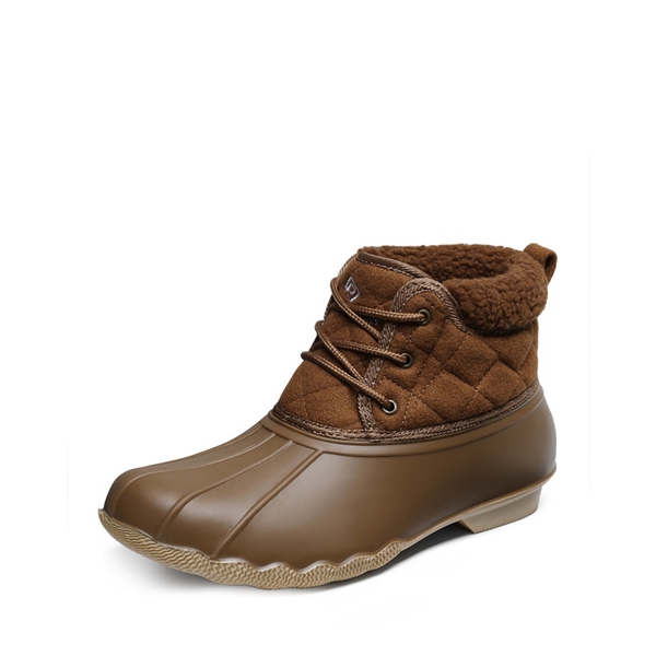 Waterproof Sherpa Snow Boots - TAN -  0