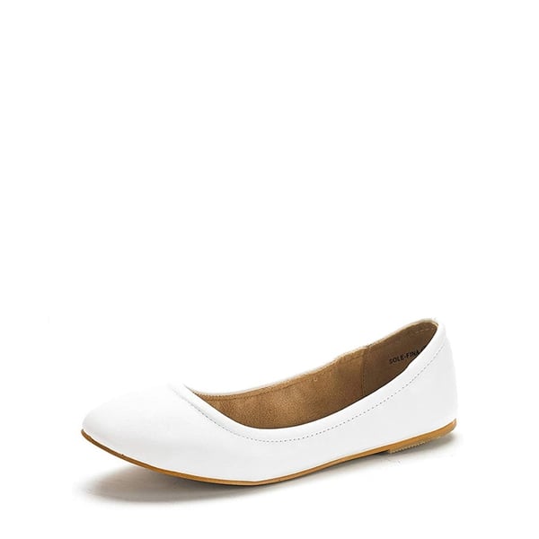 Classic Ballet Flats Shoes - WHITE -  0