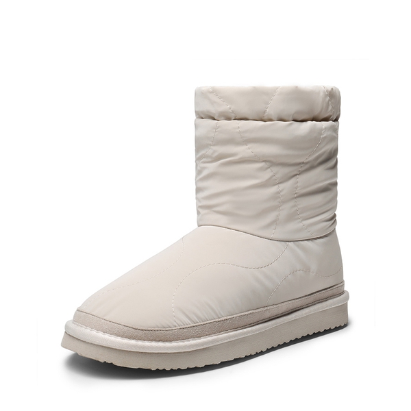 Faux Fur Lined Snow Boots - OFF-WHITE -  0