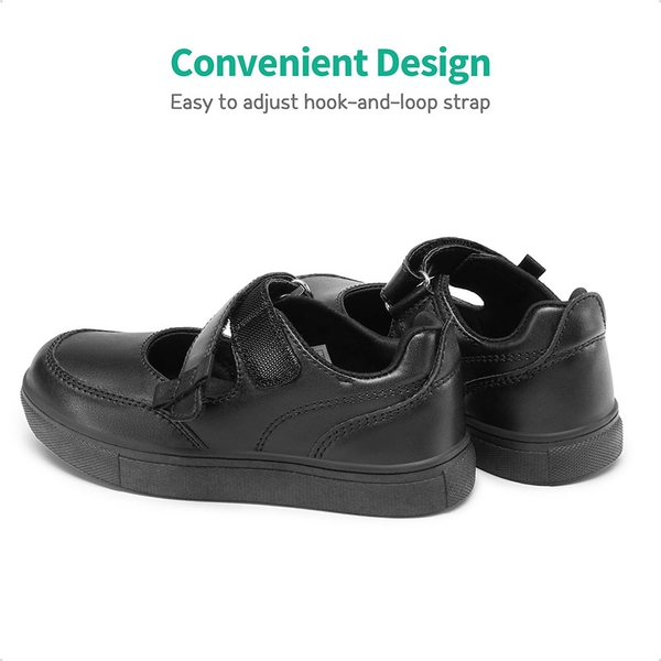 Kids Soft Walking Flat Shoes - BLACK - 5