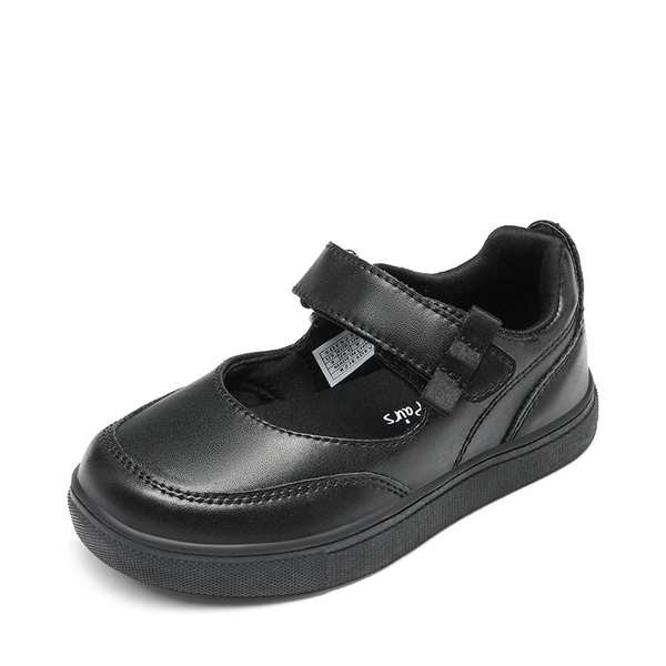 Kids Soft Walking Flat Shoes - BLACK -  0